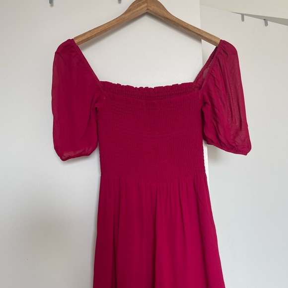 Reformation Meadow midi dress - Size 2 - Rhubarb color - Picture 4 of 5